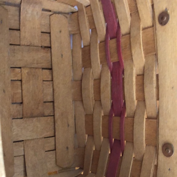 LONGABERGER  DOUBLE SWING CHRISTMAS EDITION 1992 HANDLED  BASKET SIGNED JAH - Picture 7 of 11